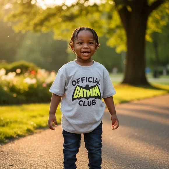 Batman Gray‎ T-Shirt with Neon Accents