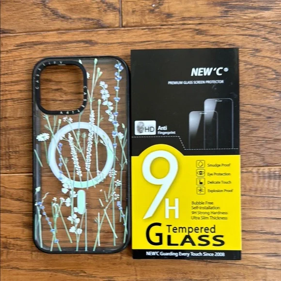 CasetiFy Floral Design Phone Case with Screen Protector