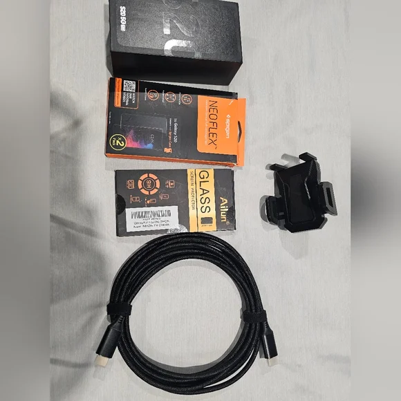 Spigen NeoFlex Screen Protector and Accessories Bundle