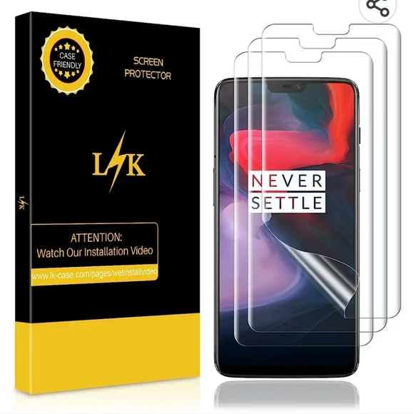 NWT OnePlus 6 Screen Protector 3pk
