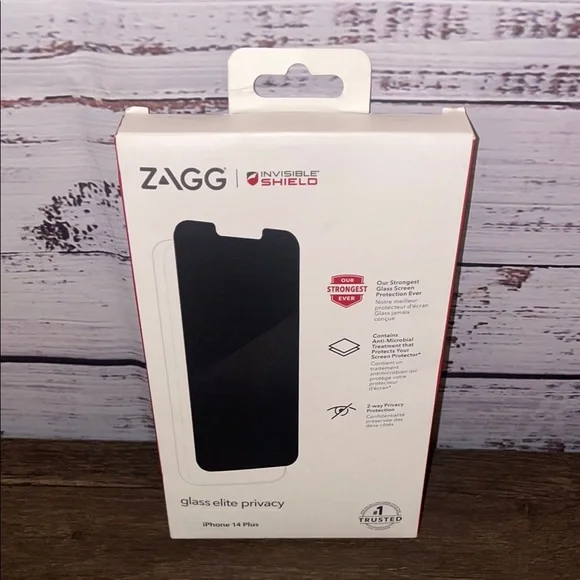 InvisibleShield Glass Elite Privacy Screen Protector for iPhone 14 Plus - Black