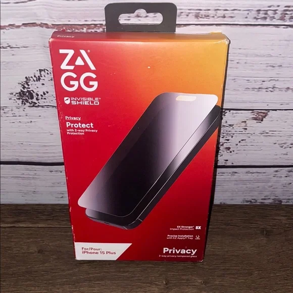 InvisibleShield Privacy Screen Protector for iPhone 15 Plus
