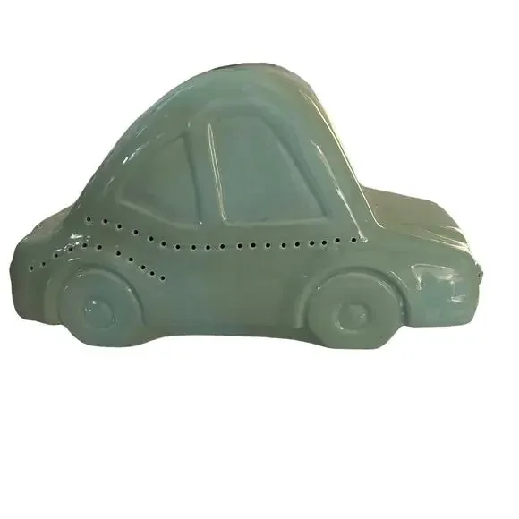 TARGET Ceramic Car Lamp Nightlight Kids Room Decor Vintage Green Cute
