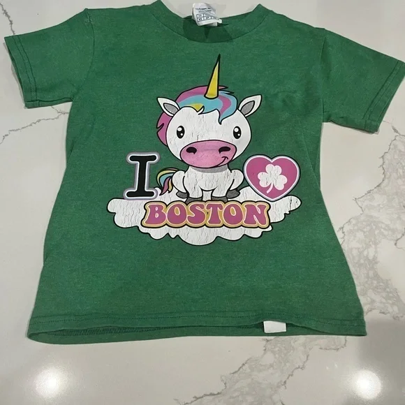 Green Kids Unicorn T-Shirt
