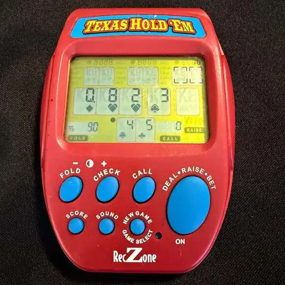 Vintage RecZone‎ Texas Hold Em Handheld Electronic Poker Game