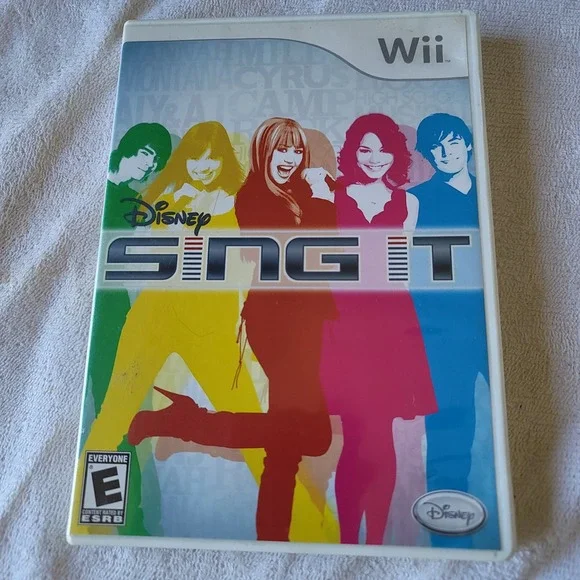 Disney‎ Sing It Nintendo Wii 2008 With Manual Camp Rock, High School Musical