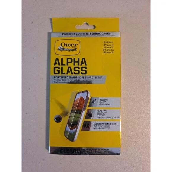 Otter Box Alpha Glass screen Premium Glass iphone 8+, 7+, 6s+, 6+ New