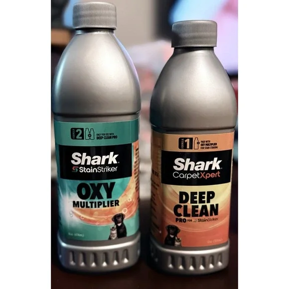 Shark Carpet Cleaner Solution Lot Oxy Multiplier 16oz + Deep Clean‎ Pet 12oz