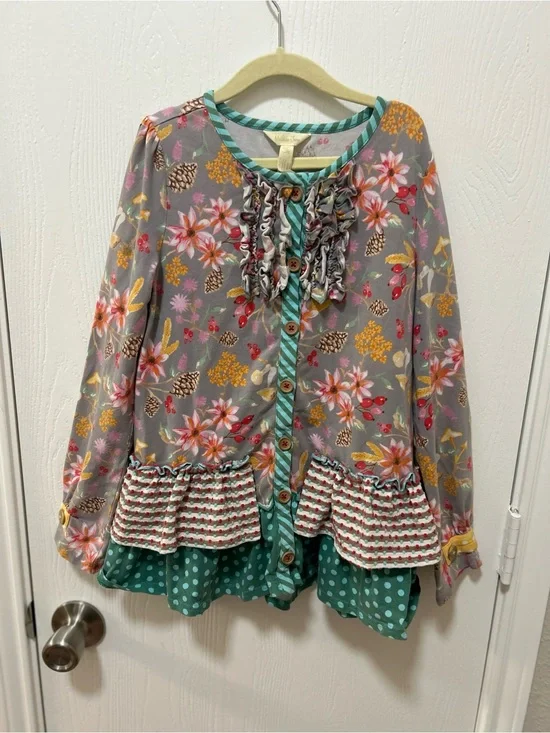 Matilda Jane Far Far Away Tunic Top Girls Size 10