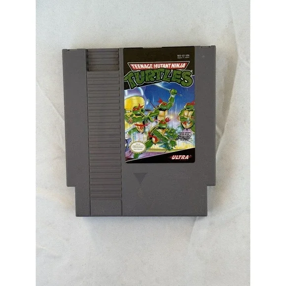 Teenage Mutant Ninja Turtles Nintendo NES Cartridge Ultra Games NTSC-U/C Action‎