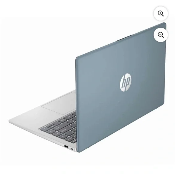 HP Blue and Silver Laptop