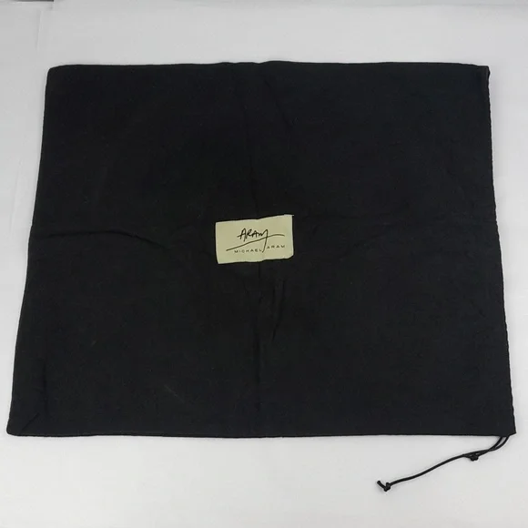 Michael Aram 16x14 Black Drawstring Square Dust Bag