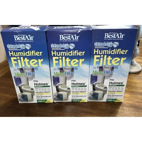 Lot 3 BestAir H62-C Humidifier Filter Replacement Holmes Hamilton Westinghouse