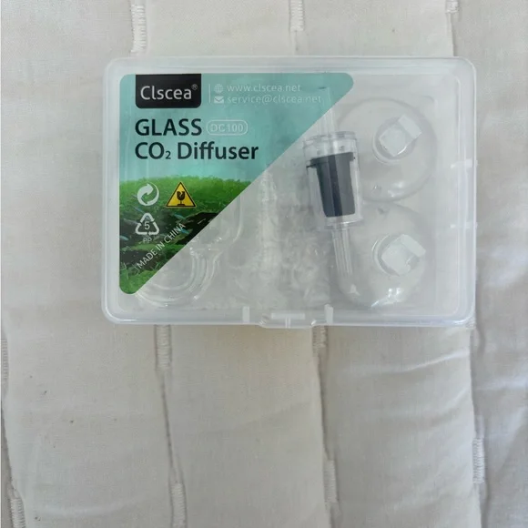 Aquarium Glass CO2 Diffuser & CO2 Drop Checker & 60ml CO2 Indicator Solution