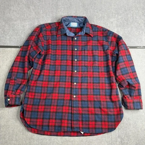 Vintage Pendleton Board Shirt Mens XL Wool Flannel Plaid USA