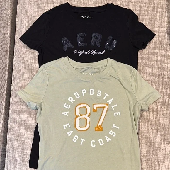 Aeropostale Kids Graphic T-Shirts bundle - Black and Green