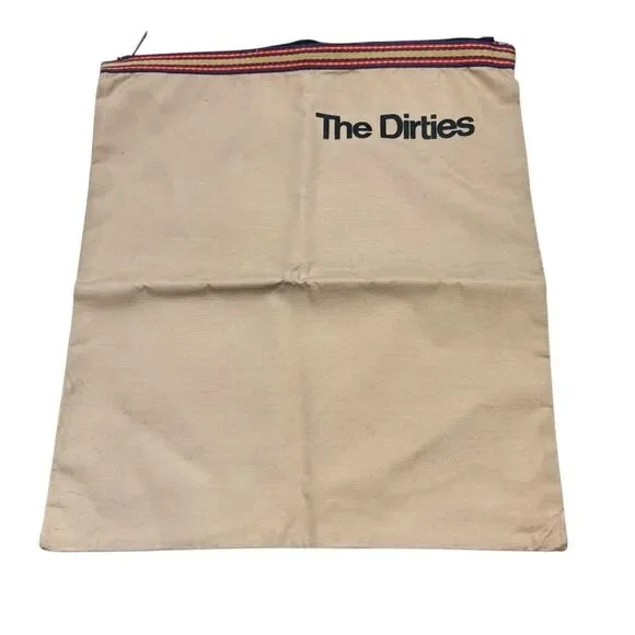Tan Lined “The Dirties”‎ Zip Top Wet Bag