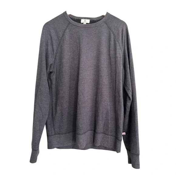 AG Adriano Goldschmied Mens Small Gray Long Sleeve Crew Neck‎ Sweatshirt
