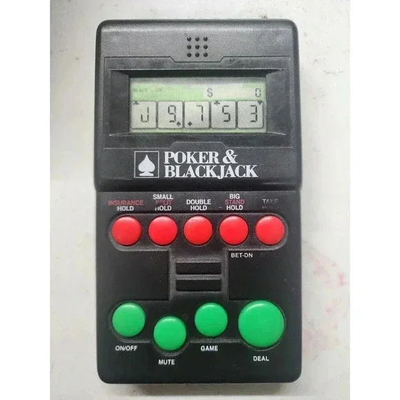 Vintage 1994 Diversified Poker Blackjack Handheld Video Game Tested Working