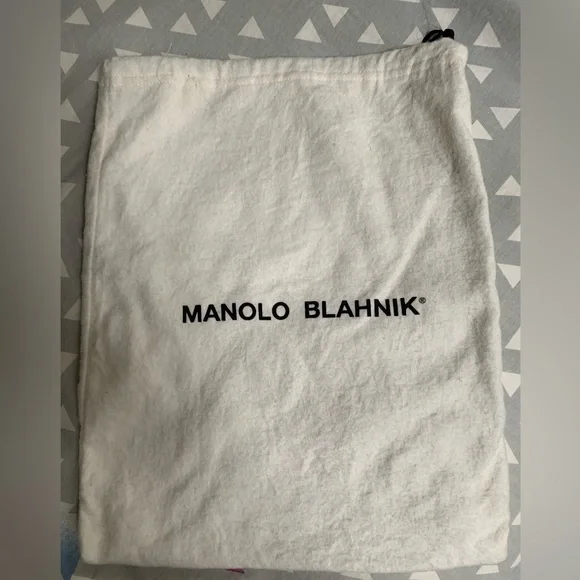 Manolo Blahnik White Dust Bag