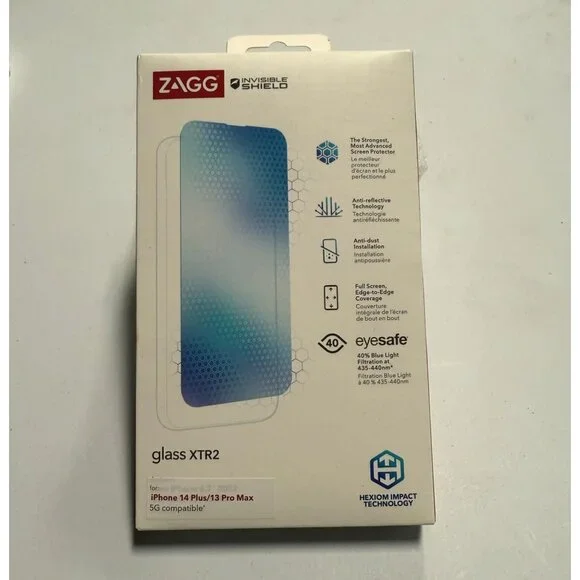 ZAGG Apple iPhone 14 Plus/iPhone 13 Pro Max Invisible Shield Glass XTR AM Screen