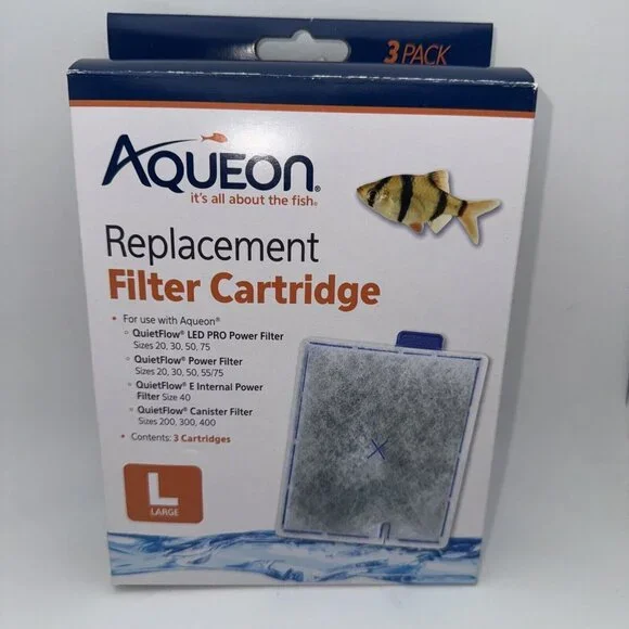 Replacement Filter Cartridges (LARGE) 3 Pack - Aqueon GR52
