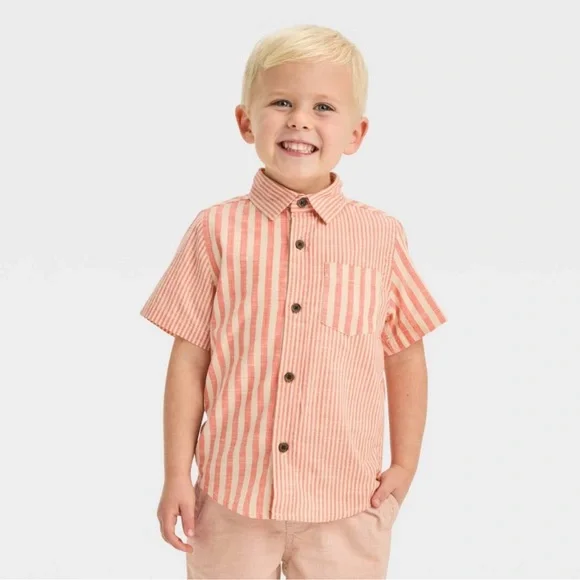 Short-Sleeve Poplin Button-Up Shirt from Cat & Jack™
