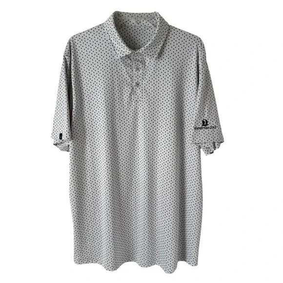 Swannies‎ Mens Performance Golf Polo Shirt Short Sleeve Breathable Floral Print