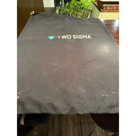 Large Two Sigma Financial Tech Corporate Logo Garment Bag 30x41 Drstrg