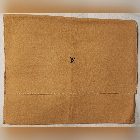 Louis Vuitton Vintage LV Flap Over Tan Dust Bag