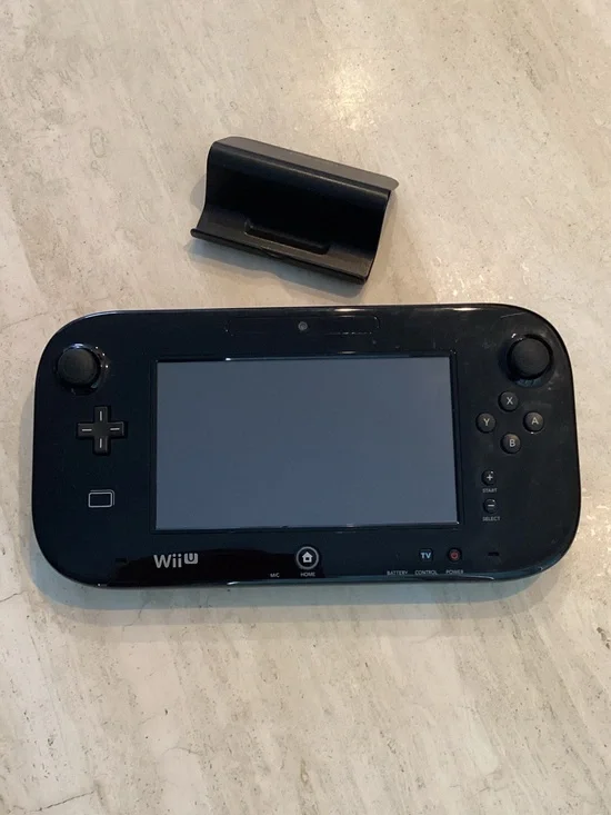 Nintendo Wii U GamePad Controller Model WUP-010 USA Black Replacement