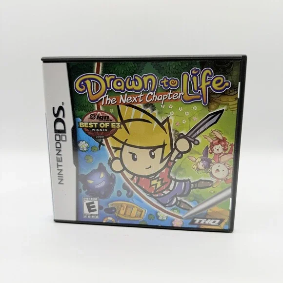 Drawn To Life: The Next Chapter Nintendo DS Game E THQ NTSC-U/C Case Manual