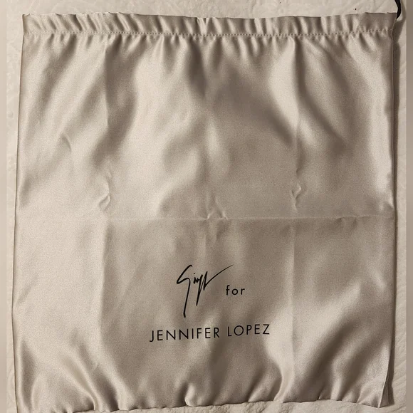 Jennifer Lopez Signature Satin Drawstring Dust Bag NWOT