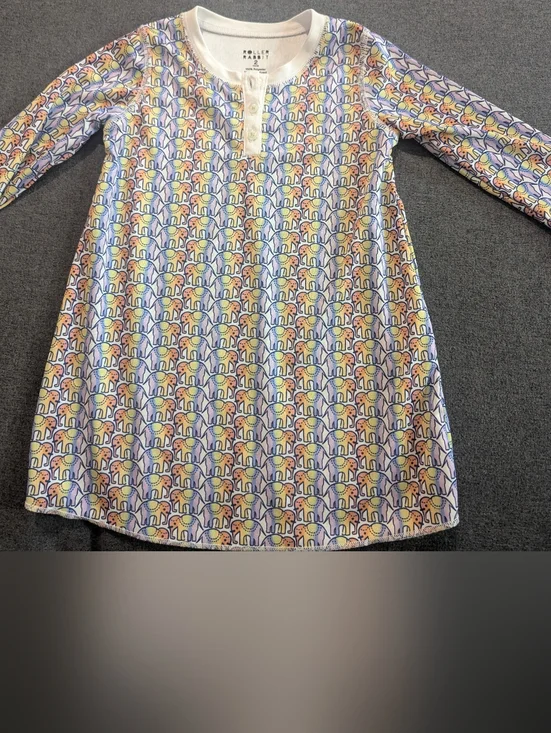 Roller Rabbit Long Sleeve Rainbow Elephant Top/Tunic