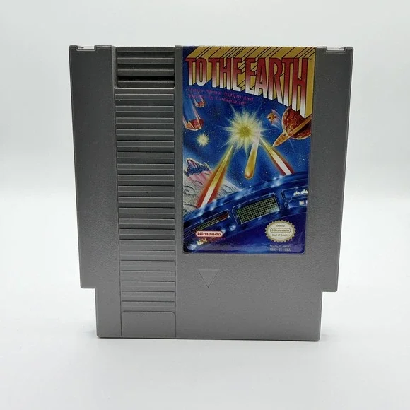 To The Earth Nintendo NES Game Shooter NTSC-U/C Japan 1990 Gray Cartridge Only