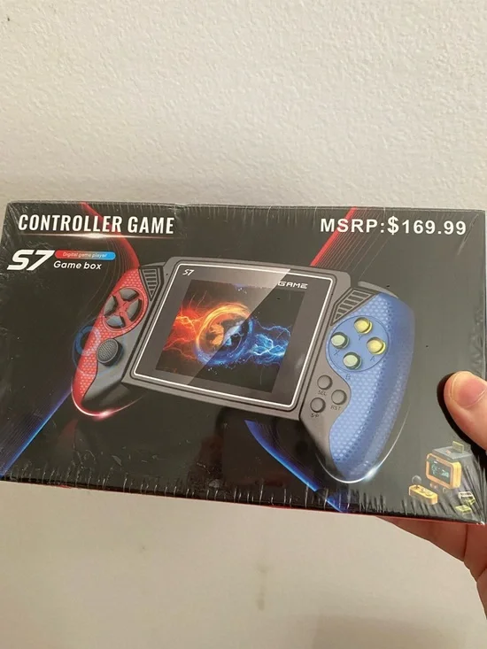 S7 Controller Game Box Handheld Gaming Console - Red & Blue
