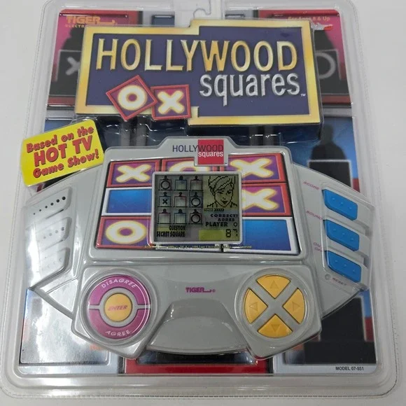 Tiger Electronics Hollywood Squares Handheld Game 1999 Vintage New Sealed 07-551