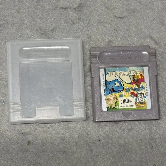 The Smurfs Nintendo Game Boy‎ Game Cartridge DMG-6U-USA Tested Infogrames