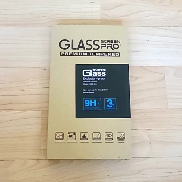 New! 3 PACK GLASS SCREEN PRO PREMIUM TEMPERED MODEL: KG3-6.1
