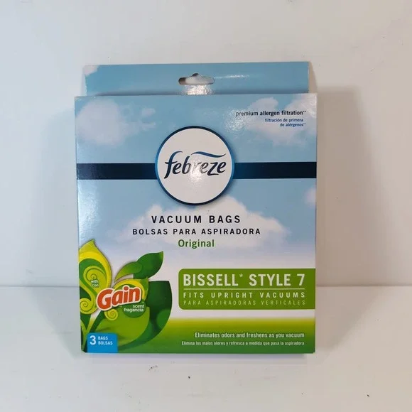 Febreze Bissell Style 7 Vacuum (3) Bags Gain Scent Premium Allergen Filtration