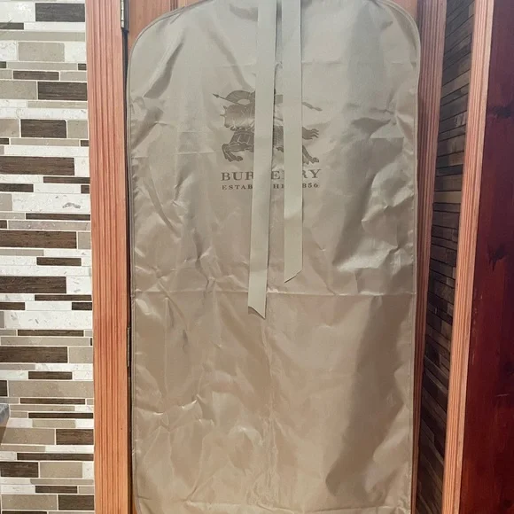 Burberry satin Tan Garment Bag , new.