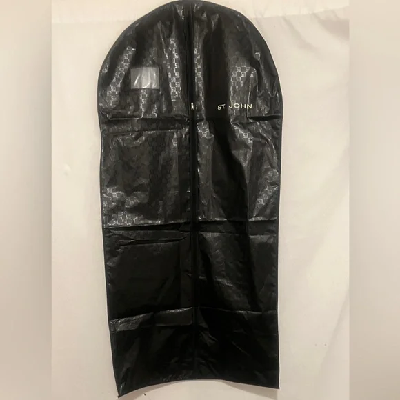 St John Garment Monogram Black Bag OS