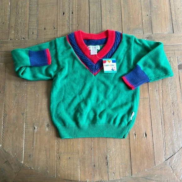 Gymboree vintage 90s vneck sweater nwt