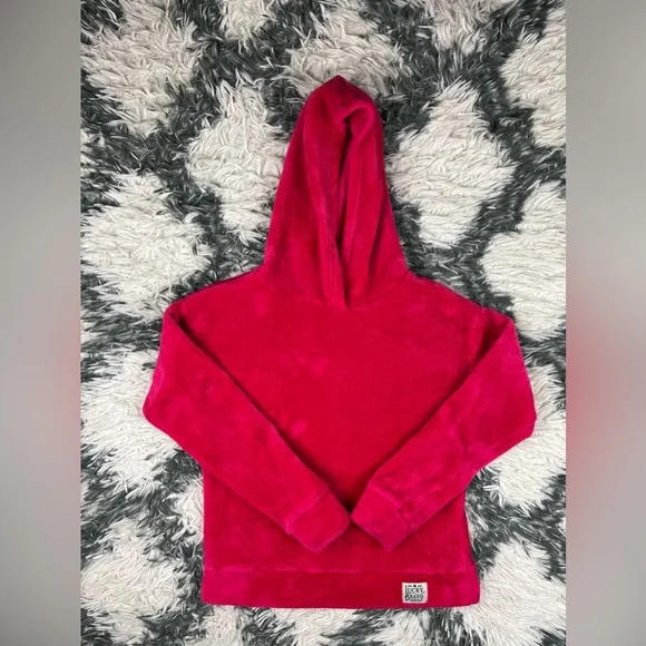 Lucky Brand Girl's Plush Pullover Hoodie Size Medium 10/12 Pink Long Sleeve