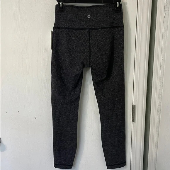 Lululemon Wunder Under Crop 25” Heathered Herringbone Leggings Size 6
