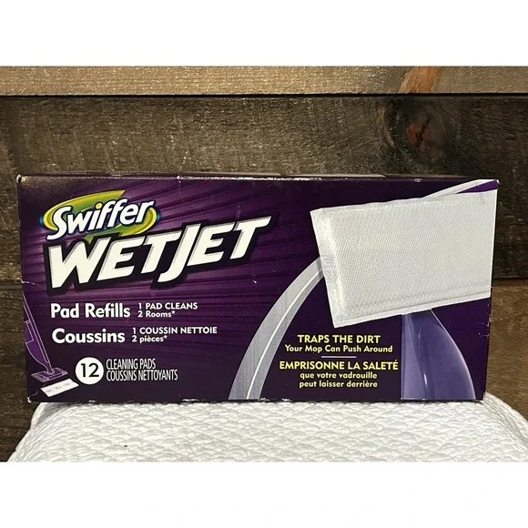 Swiffer Wetjet Wet Jet 24 Cleaning Pads Box New Sealed Sweeper