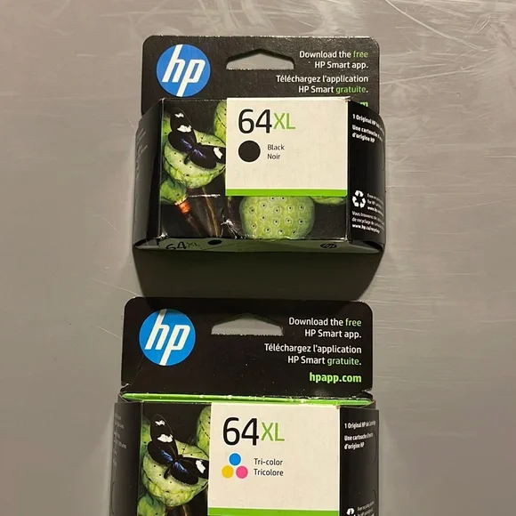 HP 64 XL Black/ 64 XL Tri-color new