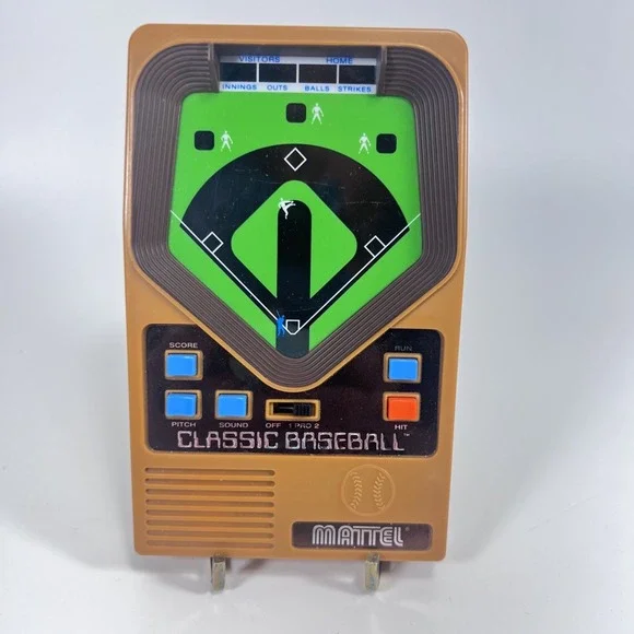 2001 Mattel Classic Baseball Handheld Electronic Game Tested and Working