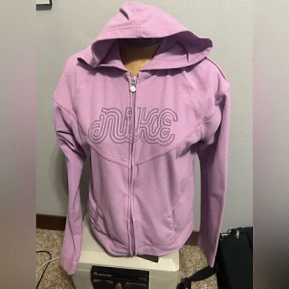 Nike Girls XLT Youth (16-18) Lavender Full ZIP Hoodie
