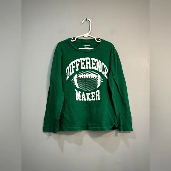Kids’ Green Old Navy Difference Maker L/S Tee Size M (8) EUC